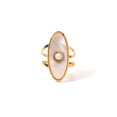 Vintage Oval Stone Ring