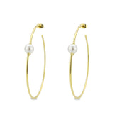 Hoop Pearl Earrings