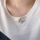Oval Medallion Pendant Necklace