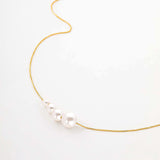 Graduated Pearl Chain Necklace