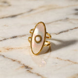 Vintage Oval Stone Ring
