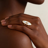 Vintage Oval Stone Ring