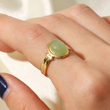 Vintage Oval Stone Ring