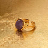 Vintage Oval Stone Ring