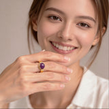 Vintage Oval Stone Ring