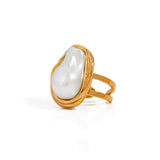 Pearl Statement Ring