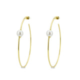 Hoop Pearl Earrings