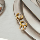 Pearl & Bead Mini Hoop Earrings
