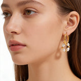 Pearl & Bead Mini Hoop Earrings